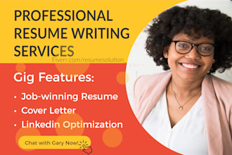 write and design a professional resume and cover letter