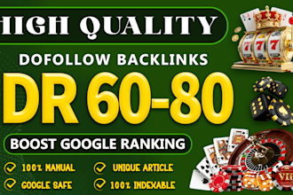 do high DR 80 SEO backlinks for google fast ranking