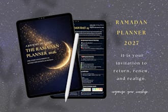 design a custom ramadan planner 2027