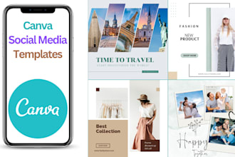 design canva instagram templates, post and story, branding