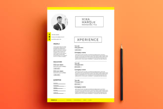 do incredible job winning CV or resume design template or redesign old format