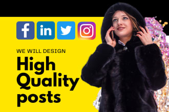 design eye catching flyers and posts for your social media