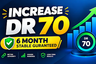 increase domain rating ahrefs dr 70 high DR dofollow SEO backlinks