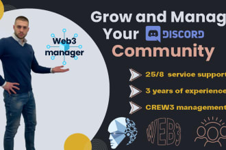 be discord community manager, moderator for any ai project