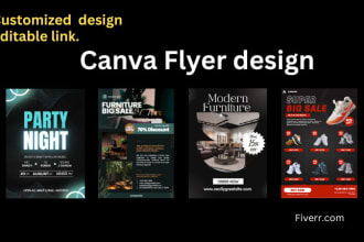 do professional canva flyer in 1hr