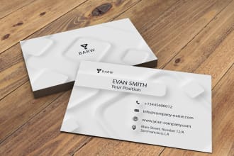create stylish professional and outstanding business card