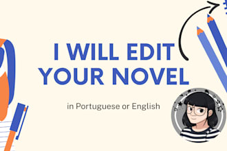 edit your novel in portuguese or english