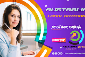 do 300 australia local citations backlinks for business ranking