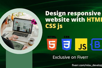 build a responsive website with HTML CSS js