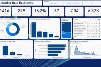 be your power bi  expert and create interactive and custom visuals dashboard