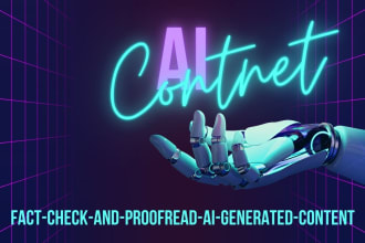 fact check and proofread ai generated content