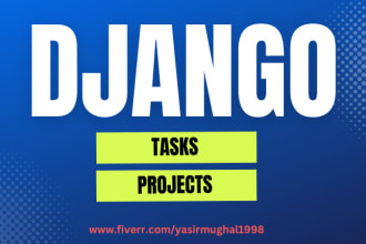 do django and rest API development for web applications