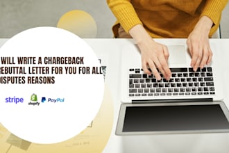 write a strong chargeback rebuttal letter for all types of disputes