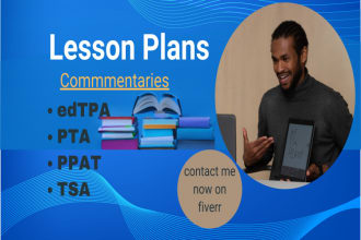 create a detailed lesson plan and commentaries