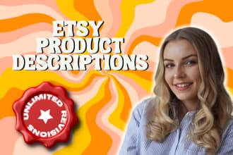 write your SEO optimized etsy product descriptions