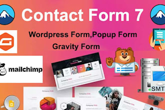 create contact form 7,gravity form and wpforms