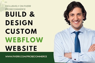 design and develop responsive custom figma to webflow website webflow ecommerce