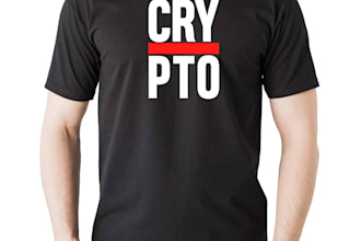 create crypto related design for your t shirt
