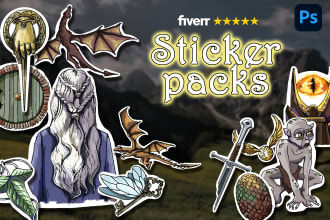 create professional sticker packs with a custom design