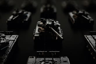 do heavy 3d graphics promo or title sequence