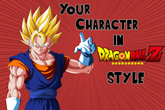 draw your character in dragon ball z style