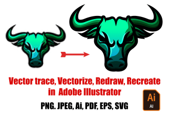 convert logo to vector, vector tracing, png to vector