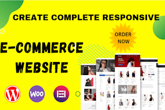 design ecommerce website online store online shop with wordpress and woocommerce