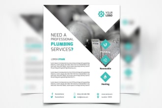 do flyer for handyman or electrician, hiring service,