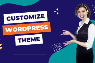 install and customize wordpress theme and plugins