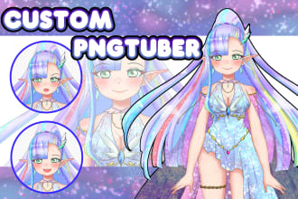 create custom pngtuber in chibi and anime style