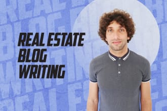 do article and seo blog writing for your real estate website