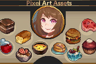 create pixel art characters, icons and assets