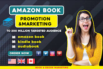 promote amazon kindle book audiobook social media readers