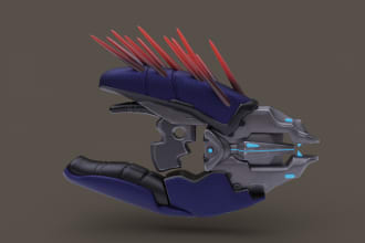 model 3d weapon for your game