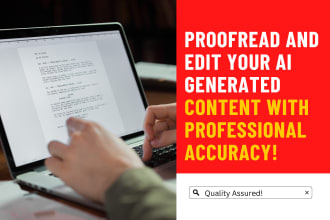 proofread edit and fact check your ai generated content