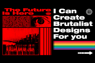 create bold brutalist urban designs for you