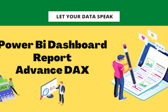 create a power bi dashboard and report with interactive visualization