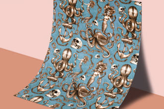 make a hand drawn pattern or collage