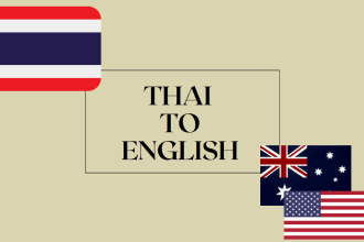 translate audio or video from thai to english, contact before ordering