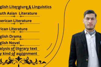 be your english literature and  linguistics teacher, tutor