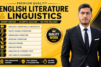 be your english literature and  linguistics teacher, tutor
