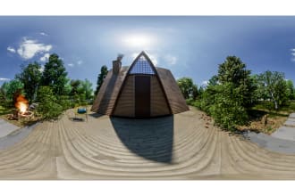 create architectural 8k 360 VR images and videos