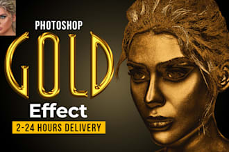 turn objects to gold effect professionally