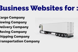 design best cargo, courier, delivery, transportation, towing website