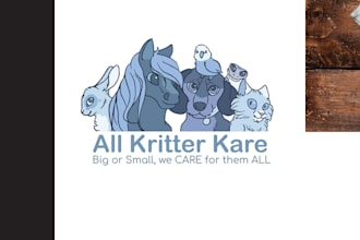 create a unique, cute pet, cat, dog, animal, or company logo design