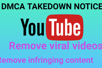 remove copyright, infringing content from youtube videos and images under dmca