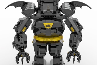 design a digital lego model complete with instructions and renders