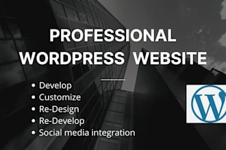 develop responsive wordpress website design as your wp developer