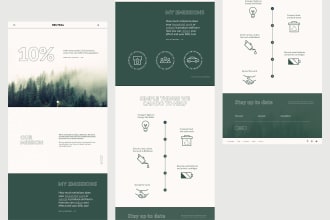 design unique UI UX website in figma