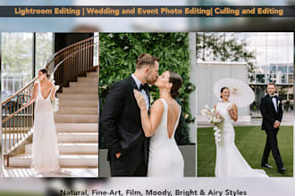 wedding retouching and culling